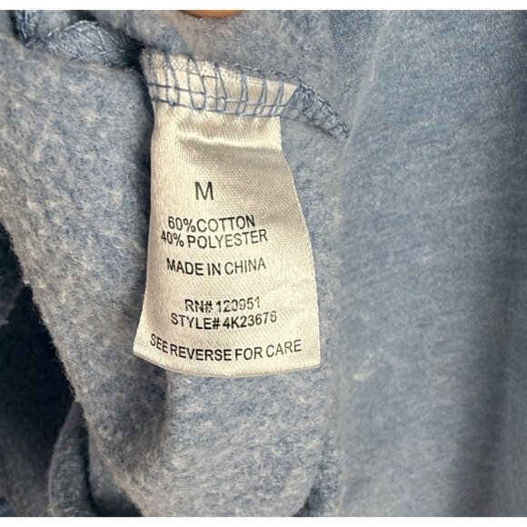 Sage & Stone Women's Crop Sweatshirt 1/4-Zip Blue Size M - Picture 4 of 4